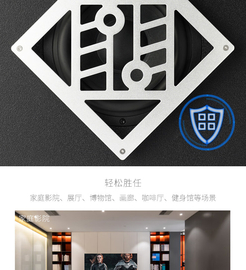 完美本色（Perfect Pure） 专业8吋超低音音箱家庭影院娱乐健身家用K歌 黑色 S8 Pro