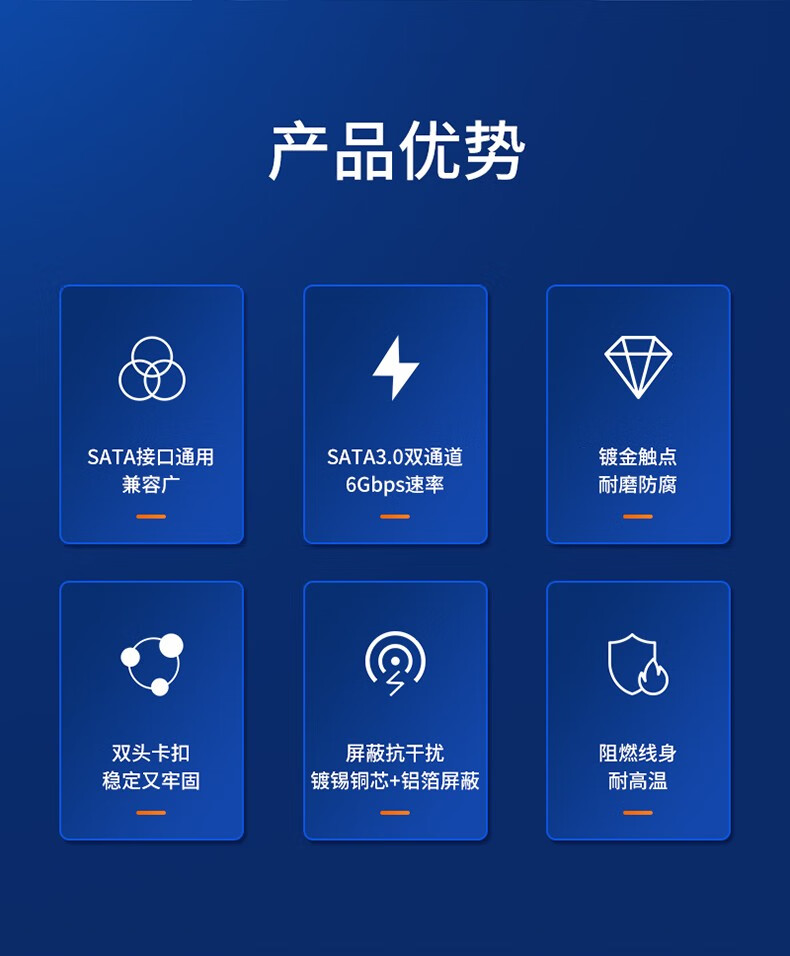 山泽(SAMZHE)  高速双通道SATA3代2代硬盘数据线 外接固态机械硬盘光驱串口线 3.0弯对直黑色0.25米 WDZ025