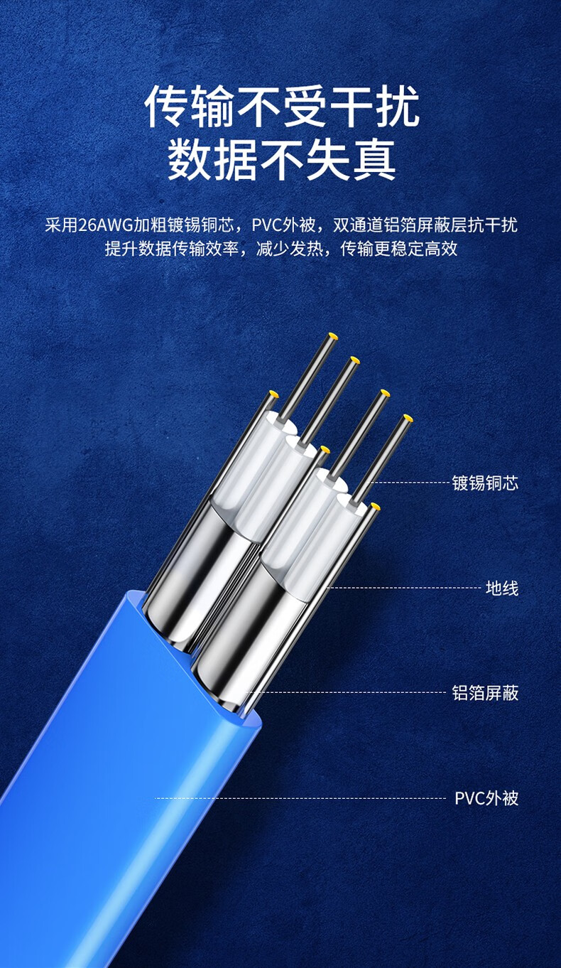 山泽(SAMZHE)  高速双通道SATA3代2代硬盘数据线 外接固态机械硬盘光驱串口线 3.0弯对直黑色0.25米 WDZ025