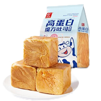 友臣（YOUCHEN）魔方吐司手撕面包欧包营养早餐休闲零食友臣咸蛋黄味魔方吐司420g