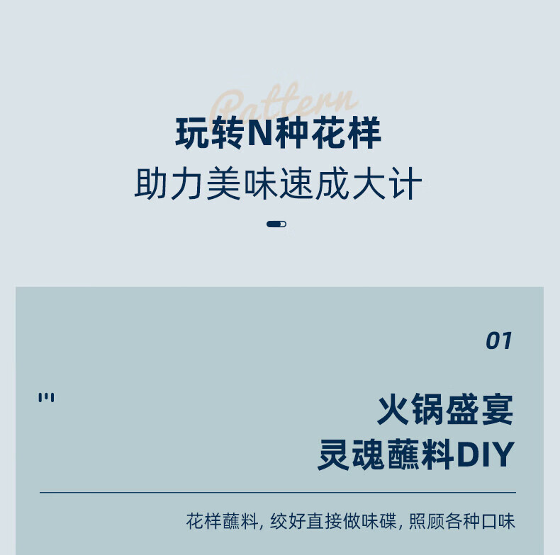 东菱（Donlim）佐料机 DL-6082 绞肉机 家用料理机 婴儿 辅食 小型 料理棒 切菜绞肉捣蒜器 多功能百味佐料机