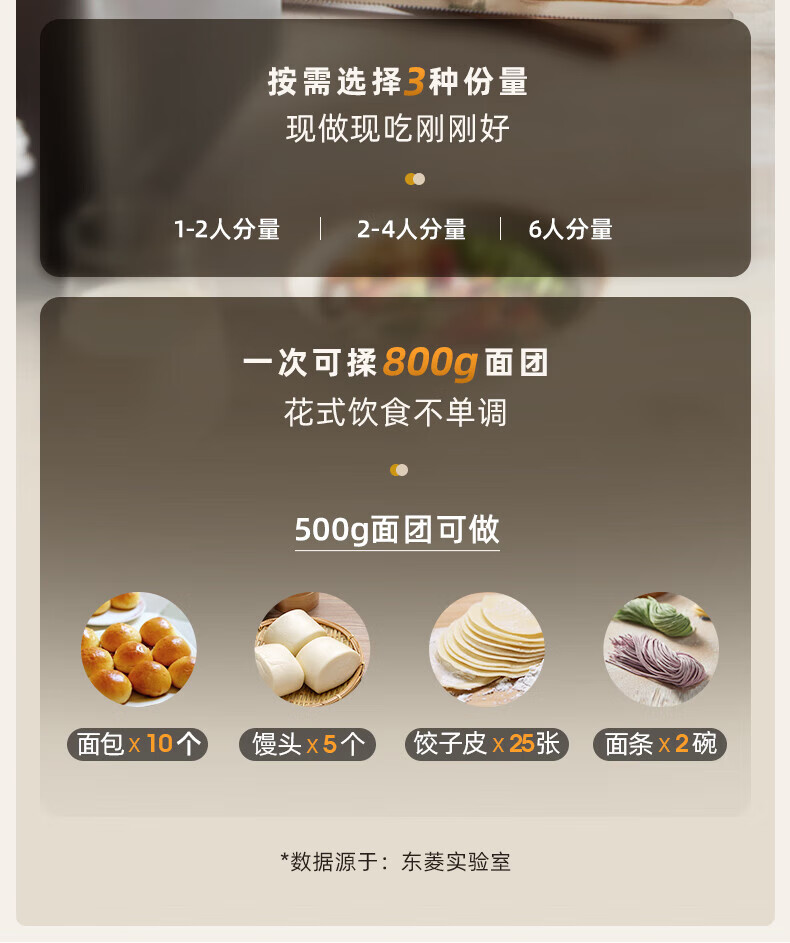 DonLim全新升级面包机 全自动 和面机 家用 揉面机 可预约智能双撒 高成功率面包机DL-4705