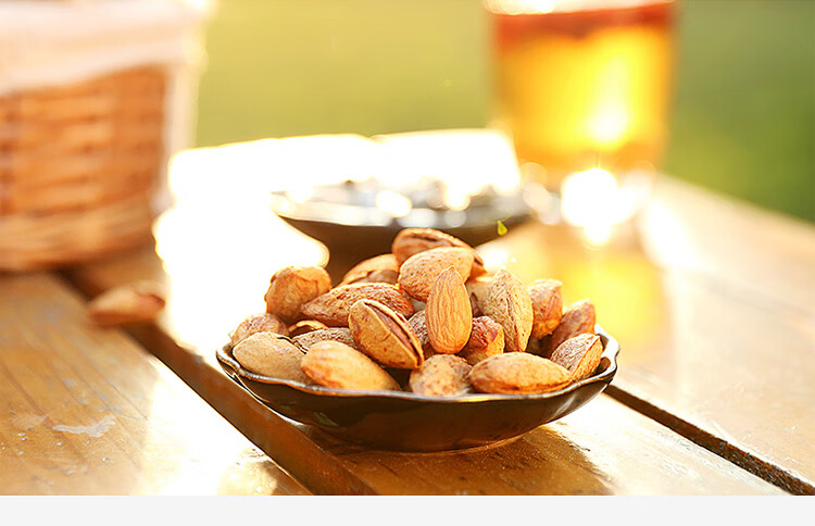 西域美农零食小吃 休闲食品 盐焗巴旦木250g*2袋