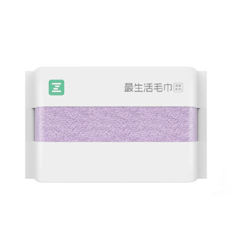 最生活 毛巾青春系列 轻柔款A-1193紫色+A-1193绿色
