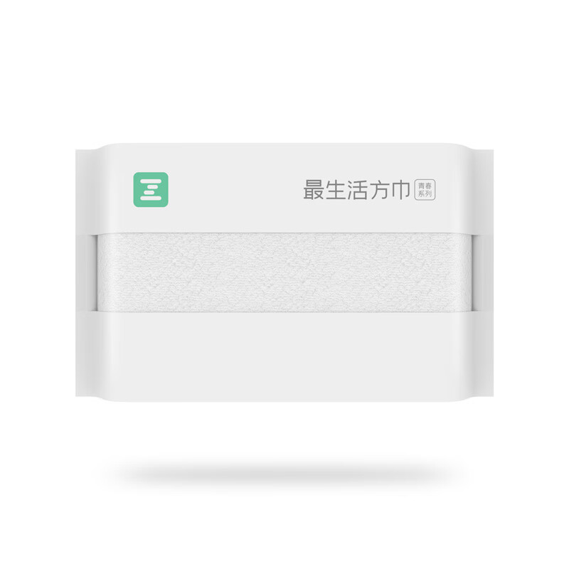 最生活 小毛巾方巾青春系列? A-1162白色 3条装