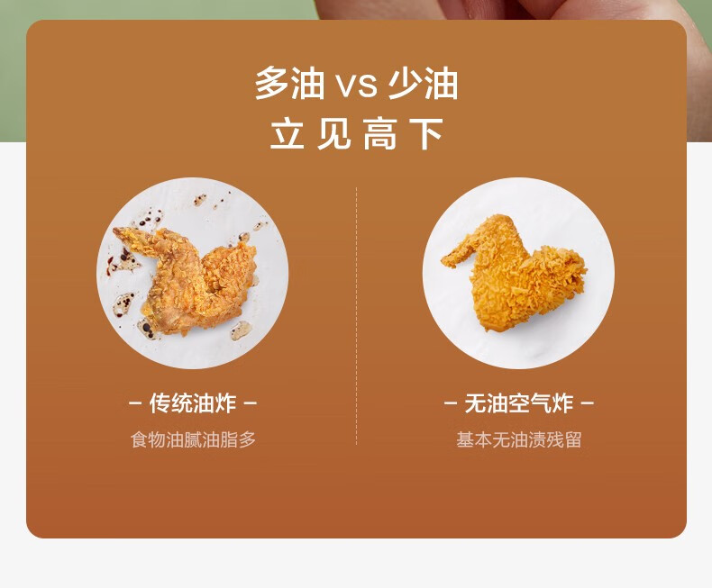 美的（Midea）空气炸锅家用智能多功能电气炸锅大容量薯条机 3L大容量 KZ30E201