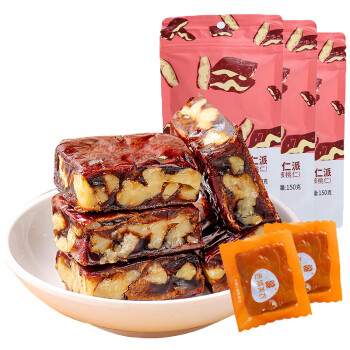 西域美农零食小吃 休闲食品 枣仁夹心派150g*3袋