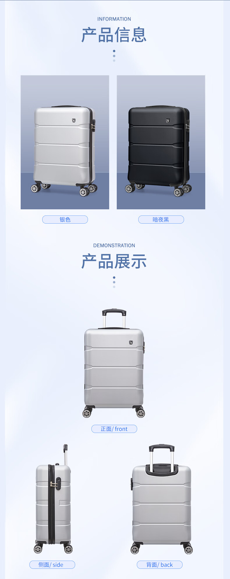 爱华仕（OIWAS）大容量休闲包学生书包尼龙双肩包OCB4631 黑色