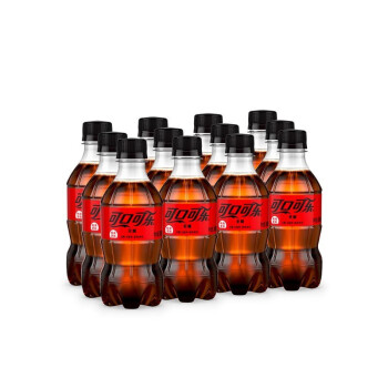 可口可乐汽水碳酸饮料 含糖可乐 PET300ML*12瓶 全塑包（彩膜）