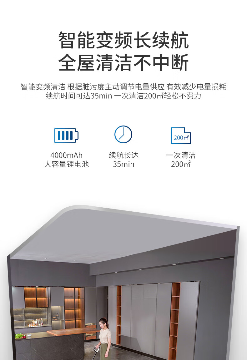 海尔（Haier）洗地机虎鲸无线智能自动清洁机电动拖把大吸力家用吸拖洗一体洗地机全自动拖地机吸尘器 Z6-W
