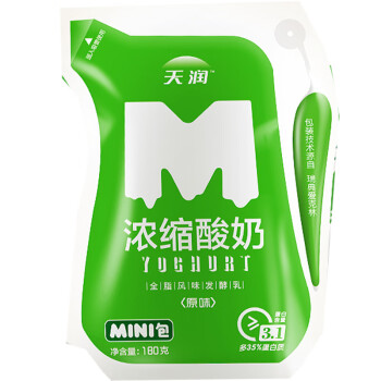 天润（TERUN）新疆网红酸奶天润浓缩 原味酸奶180gX12袋（180gX12袋整箱）
