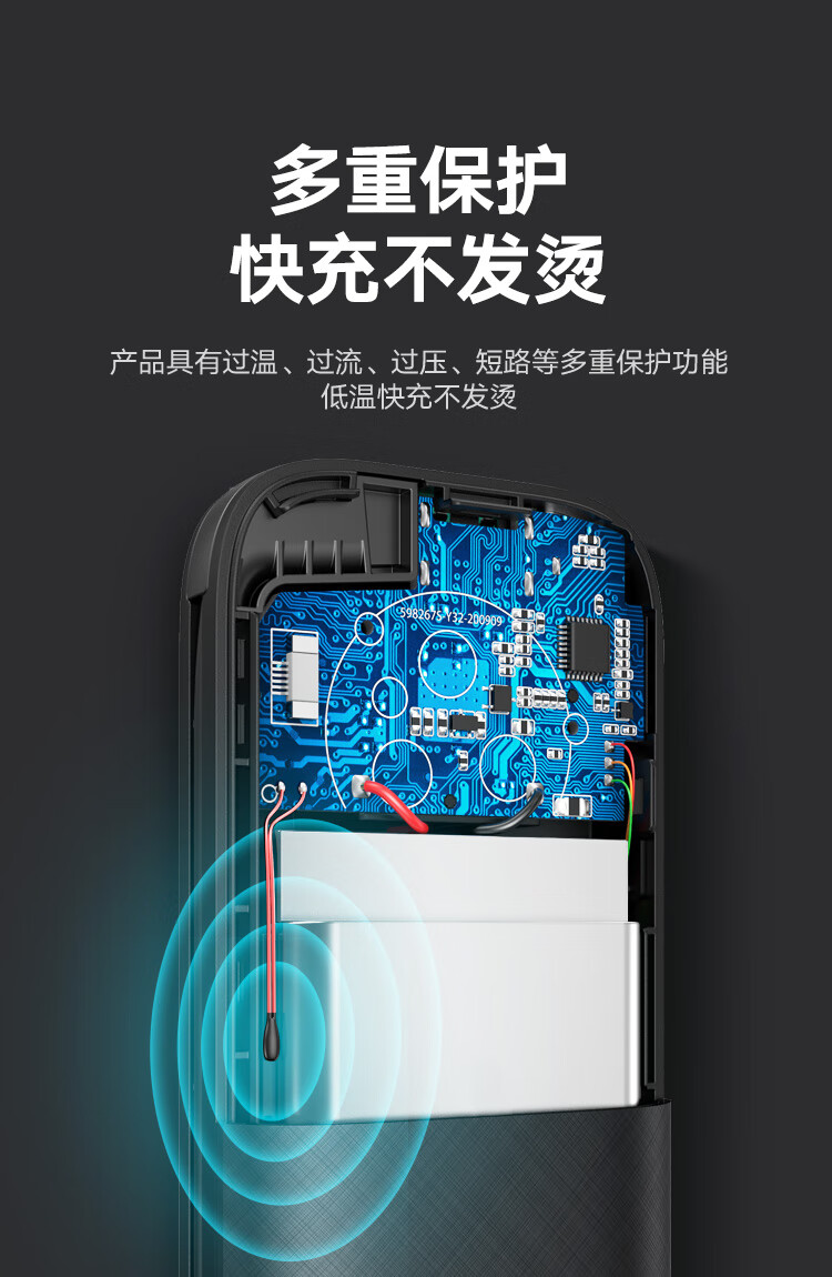 绿联（UGREEN）苹果MFi认证充电宝iwatch手表磁吸无线充PD20W大容量10000毫安时 自带苹果线 80918