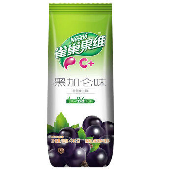 雀巢 果维C+ 冲饮果汁 黑加仑味840g 富含维生素C 果汁粉 速溶果珍粉