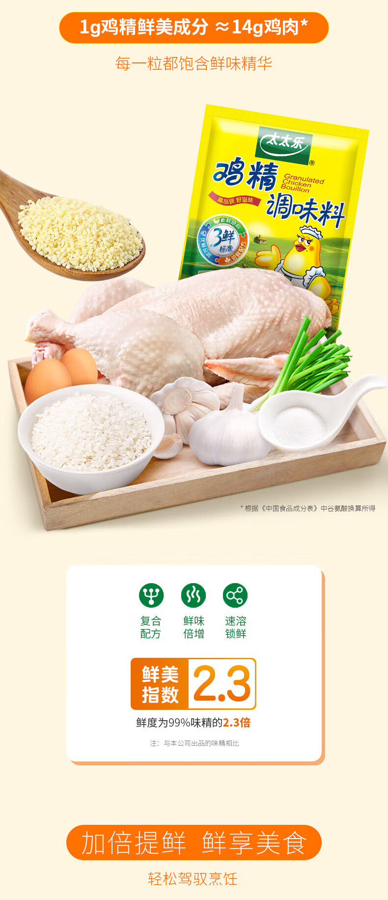 太太乐 鸡精200g*40提鲜面条煲汤调味品
