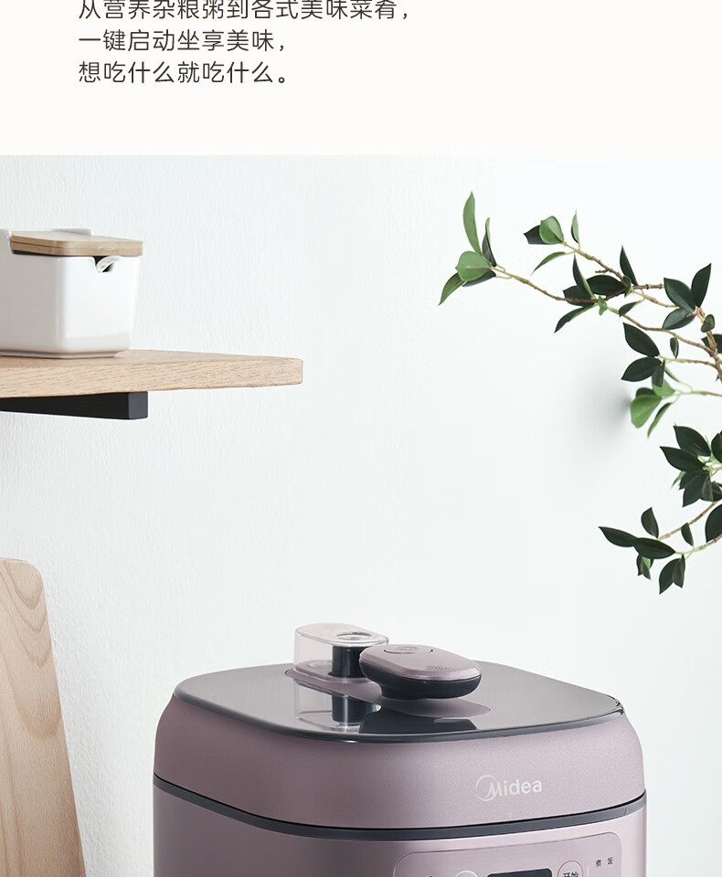 美的（Midea）  电压力锅家用5L双内胆一锅双煮 排气不粘锅无水焗开盖住汤粥饭蒸煮MY-EYL5041