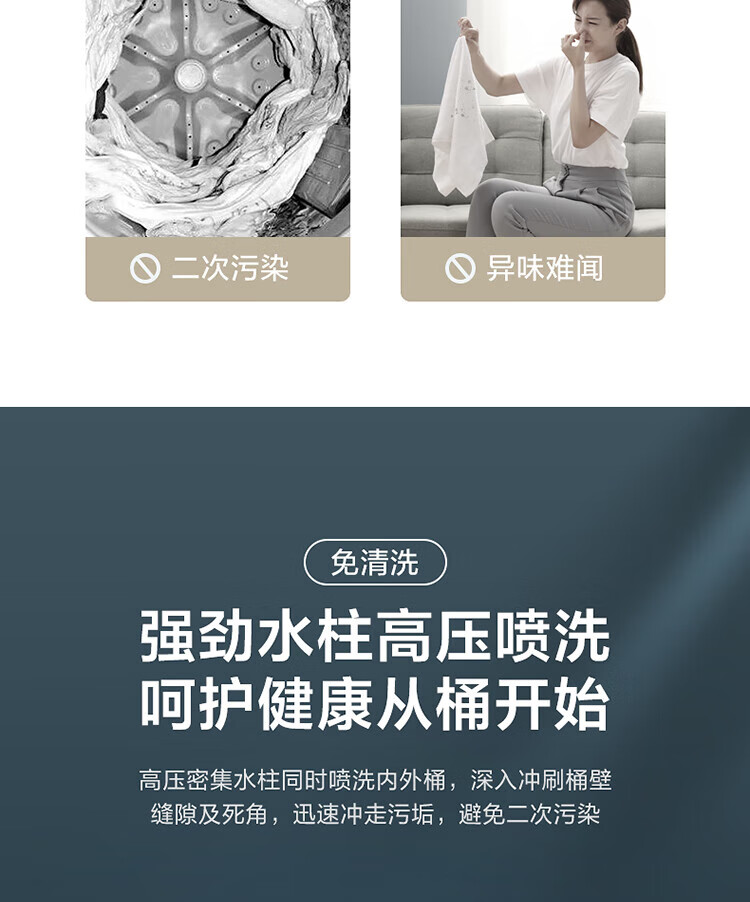 小天鹅（LittleSwan）12公斤波轮洗衣机全自动 纳米银离子除菌 WIFI智能控制 钢化玻璃门盖 TB120V61WAB