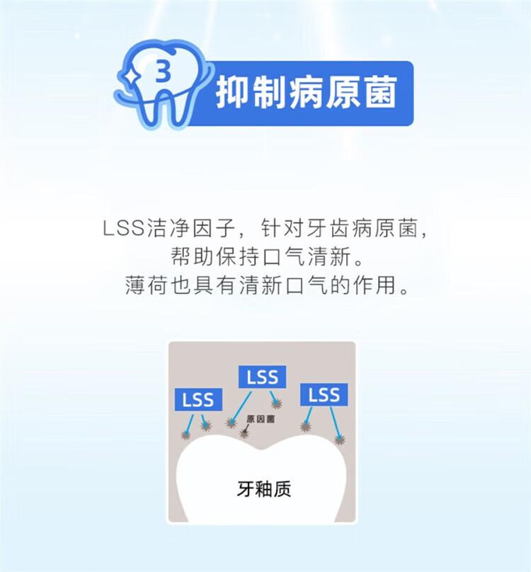 狮王酵素洁净牙膏 去渍牙膏 温和薄荷130g 3支装