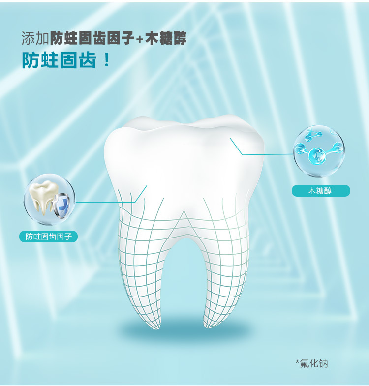 纳爱斯牙膏 防蛀 固齿120g*2纳爱斯薄荷香 木糖醇成分 维他命E牙膏