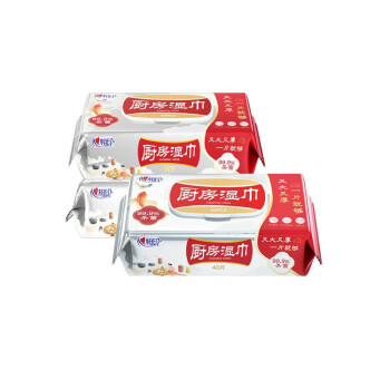 心相印（Mind Act Upon Mind）厨房湿巾大包吸水吸油可替代抹布40片*3包装3xXJB040