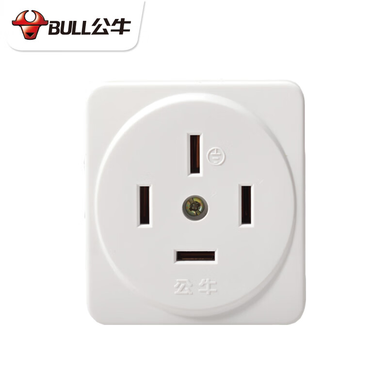 公牛（BULL）三相四线插头插座 工业插头 四角四脚大功率4芯插头 25A明装四脚插座GN-Z25