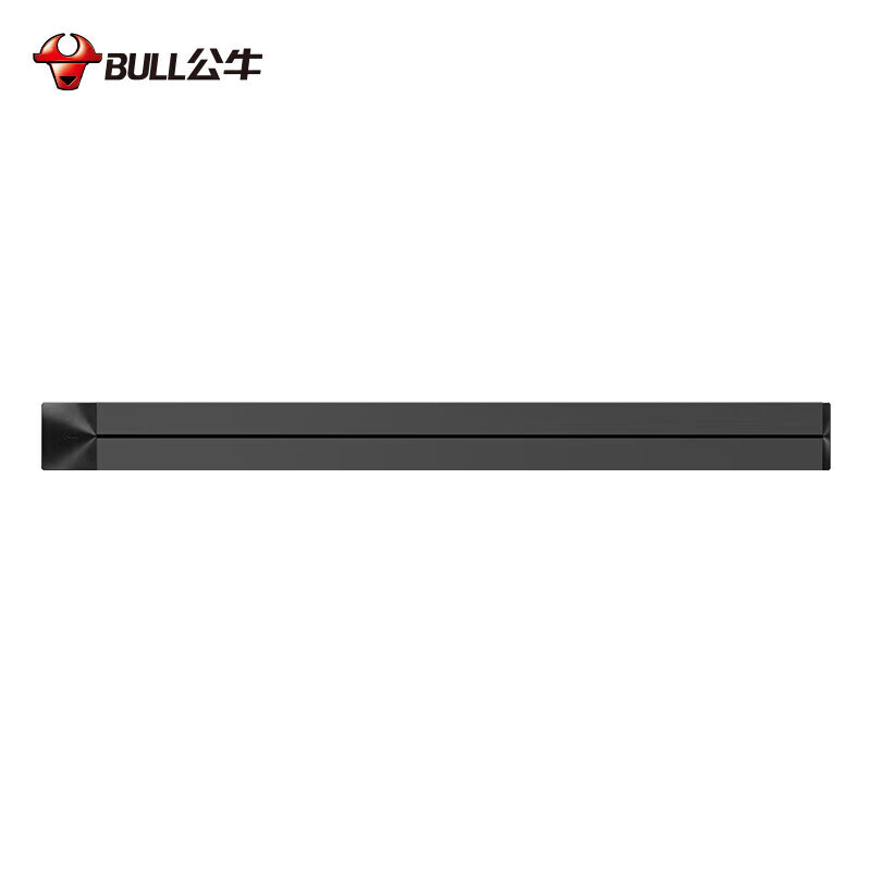 公牛（BULL）插线板/插排/接线板 GB1黑色轨道插座(明装+4个黑色适配器/4040)750MM