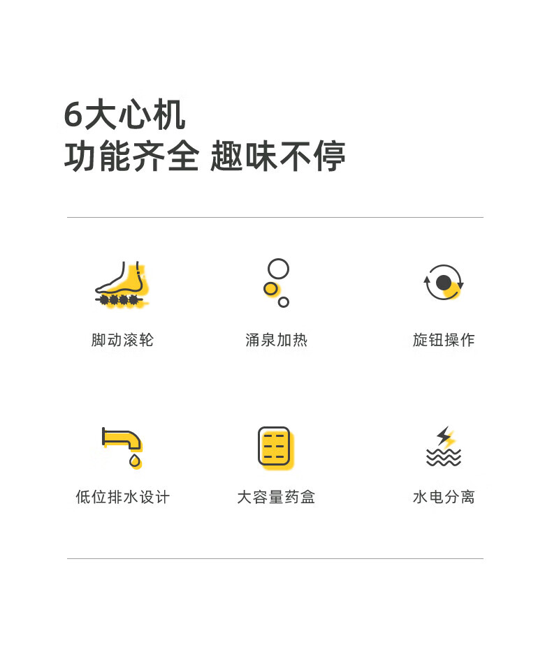 蓓慈（Beici）足浴盆 【吴昕推荐】足浴盆 按摩洗脚盆 电动加热泡脚桶恒温涌泉 家用易收纳 BZ305D2