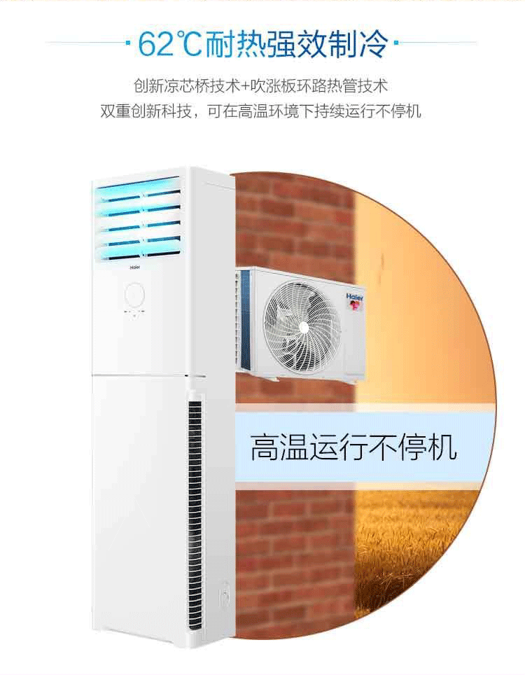 海尔（Haier）变频大3匹空调柜机 自清洁防直吹强效制冷立式空调 KFR-76LW/01XDA83