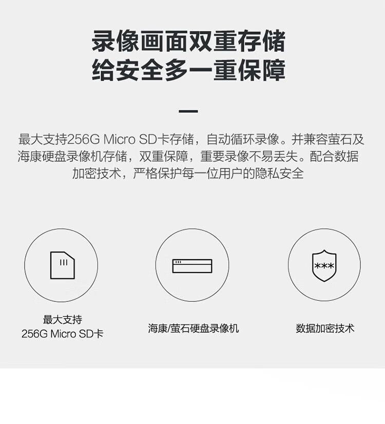 萤石（EZVIZ）招财猫互联网摄像机 1080P高清大广角安防网络监控摄像机 CS-HTQ2S