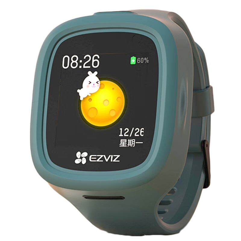 萤石（EZVIZ）KW2儿童可视电话手表 防水GPS定位智能手表 学生儿童运动手表 4G全网通 视频拍照双摄手表 绿