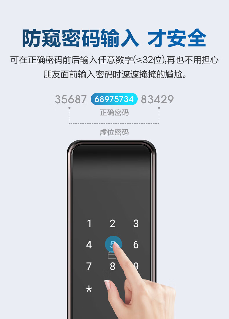 海尔（Haier）HFH-19ES  指纹锁家用智能门锁 防盗门电子密码锁智能锁联网款 单机版