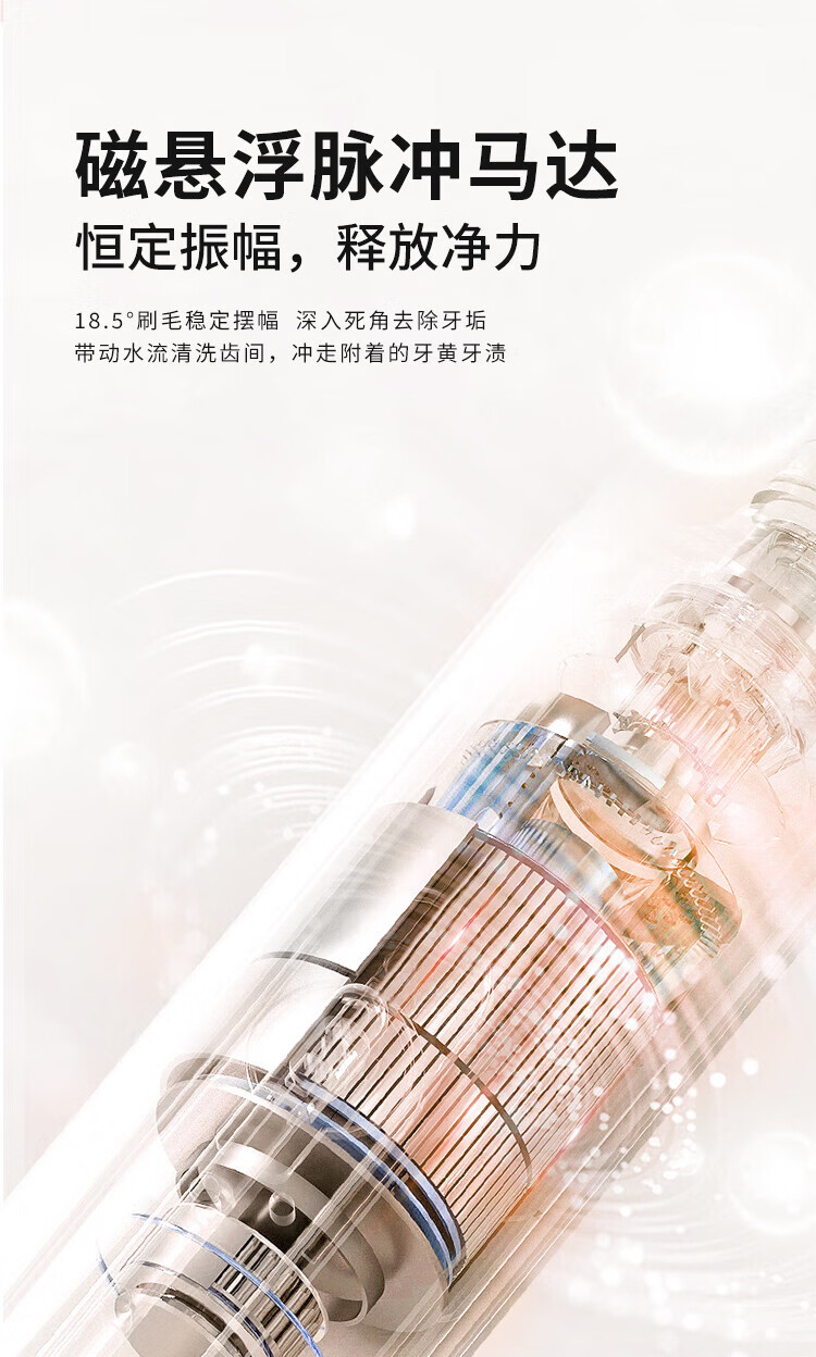 超人（SID） 情侣电动牙刷成人软毛超声波洁牙杜邦刷头送女男朋友生日礼物礼RT860白