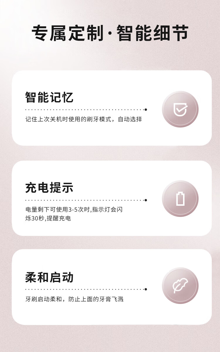 超人（SID） 情侣电动牙刷成人软毛超声波洁牙杜邦刷头送女男朋友生日礼物礼RT860白