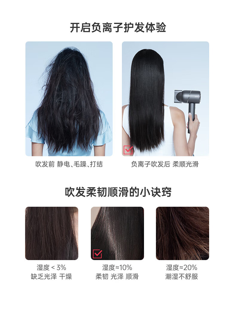 超人（SID） 吹风机家用大功率速干护发负离子高速吹风筒电吹风不伤发 超人高端智能吹风机 RD1680