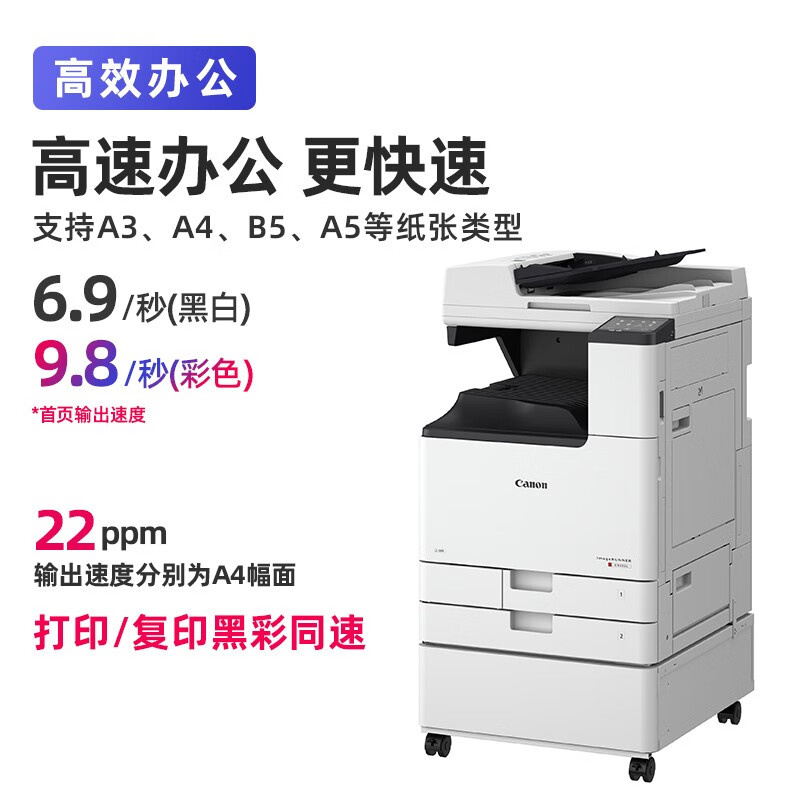 佳能（Canon） iRC3222L A3彩色激光数码复合机（双面打印 复印 扫描）+一套硒鼓和鼓架
