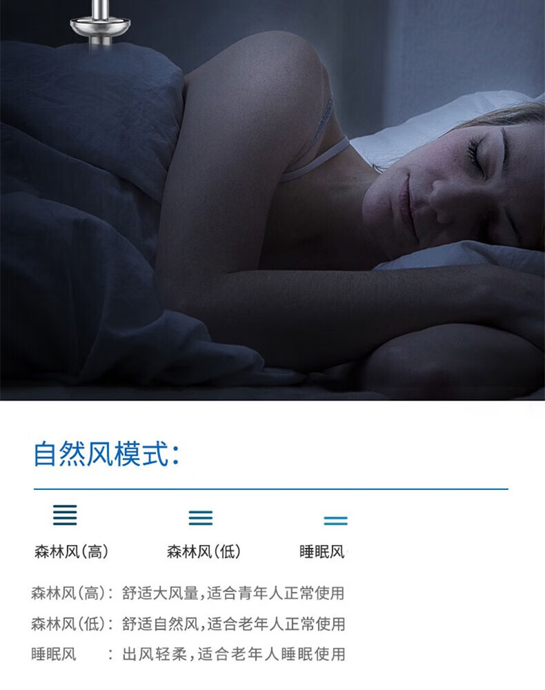 莱克（LEXY）落地扇节能遥控家用摇头电风扇大空调扇调节扇 空气循环扇F502