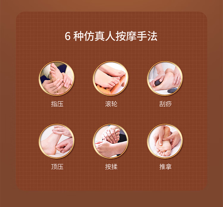 迪斯（Desleep）多功能足疗凳 全包裹足疗机 按摩凳 家用 美腿足疗机 DE-F610（橘红色）