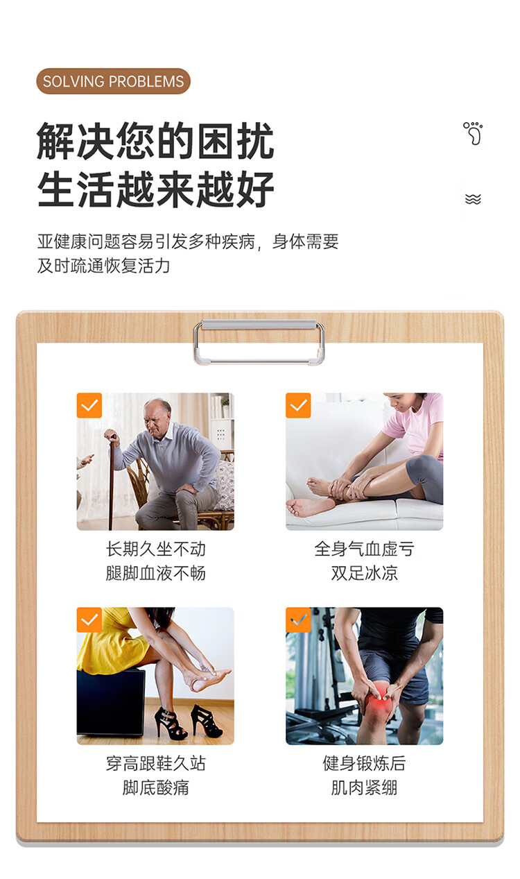 迪斯（Desleep）家用智能足疗机 脚底按摩器全气囊包裹足部按摩器 刮痧按摩 生日礼物送礼 DE-F602（灰色）