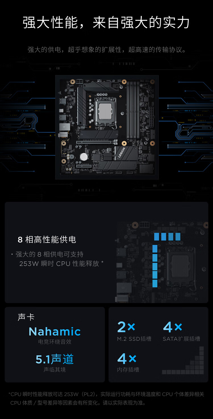 联想（Lenovo）商用办公家用电脑拯救者刃7000K-26IRB i7-13700KF 16G 1TSSD/W11 RTX4060Ti_8G风冷侧透550W