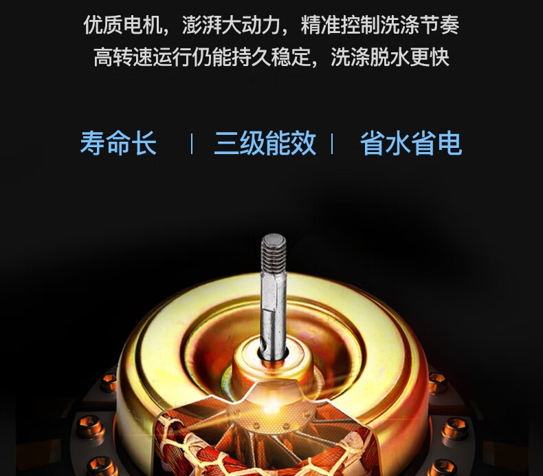 威力（WEILI）XQB60-1999J 定频波轮洗衣机 全自动仿生手搓洗快洗童锁 单独脱水 6公斤量衣定水
