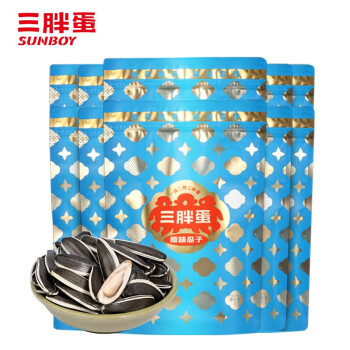 三胖蛋（sanpangdan） 坚果炒货 休闲零食 原味瓜子90g/袋*10