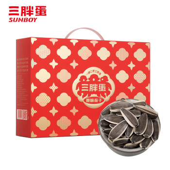 三胖蛋（sanpangdan） 坚果零食大礼包 经典瓜子180g*6罐
