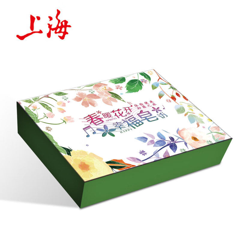 上海 春暖花开礼盒（香皂115g*4块+护手霜50g）
