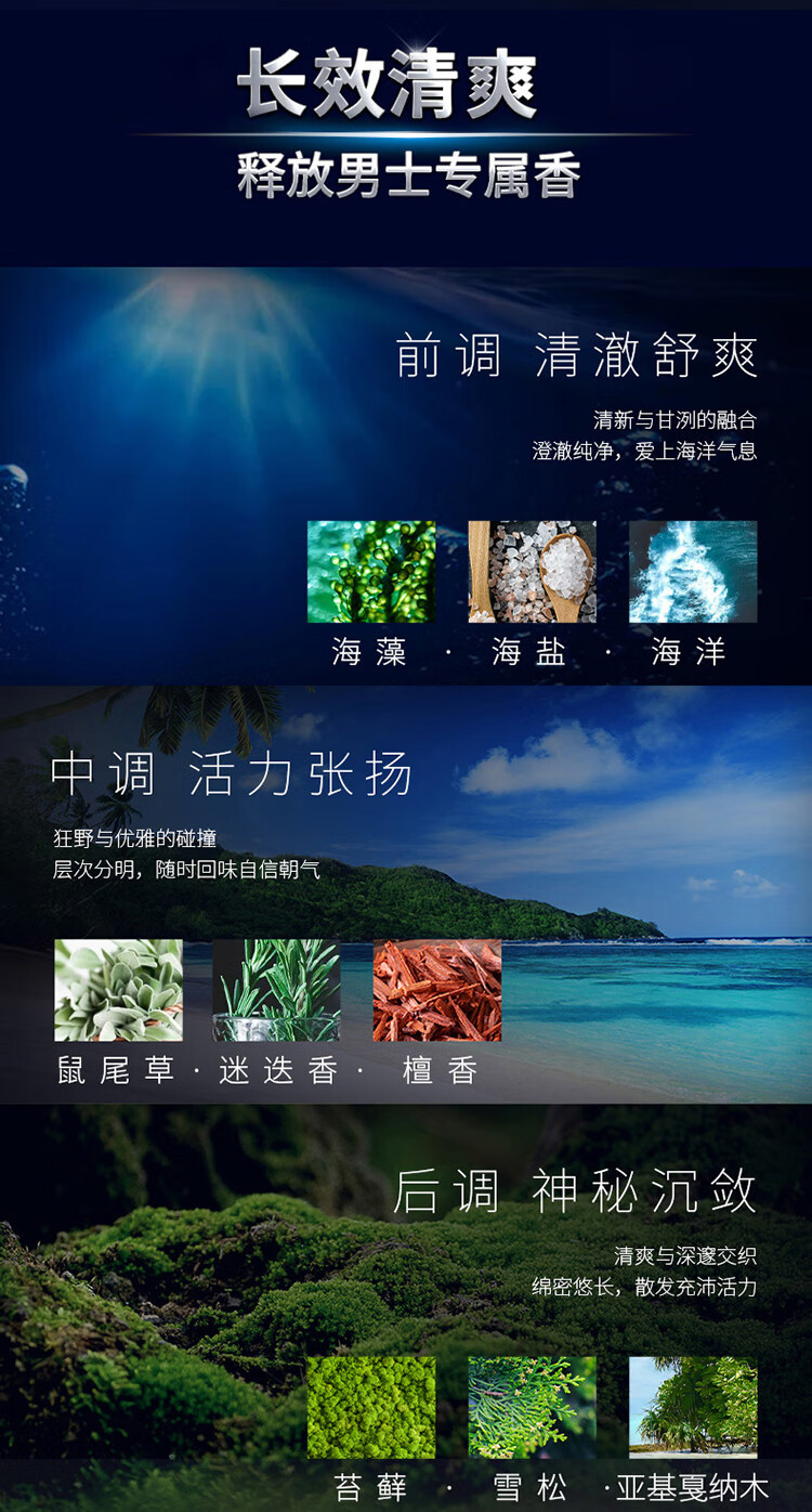 清扬 男士古龙香氛沐浴露 雨林秘境600g（新老包装随机发货）