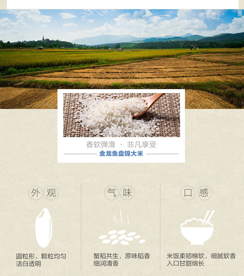 金龙鱼 盘锦大米5kg