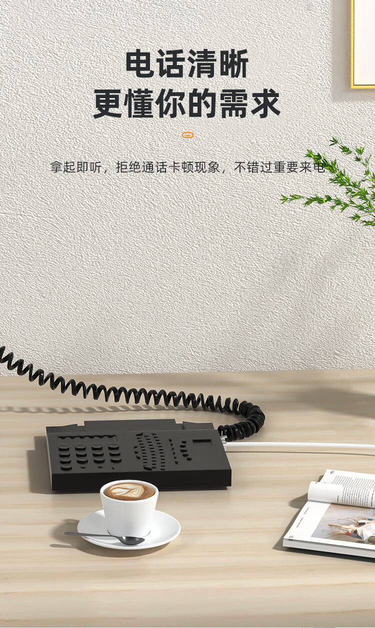 SAMZHE山泽 M50A-2C电话线2芯多股纯铜扁平 办公机房电话连接线 工程家装语音布线 50米/卷扁线/