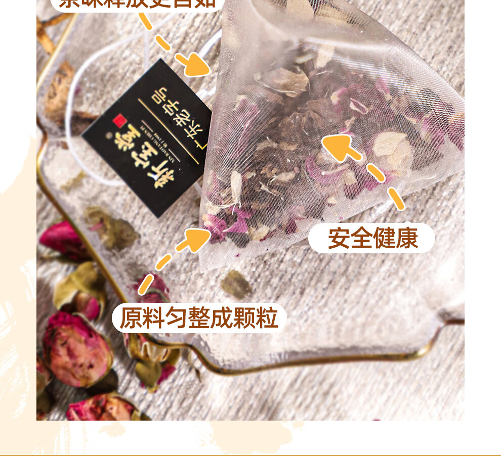 新宝堂 新会陈皮养生茶袋泡茶礼盒90克(30克*3盒)CD-HC30