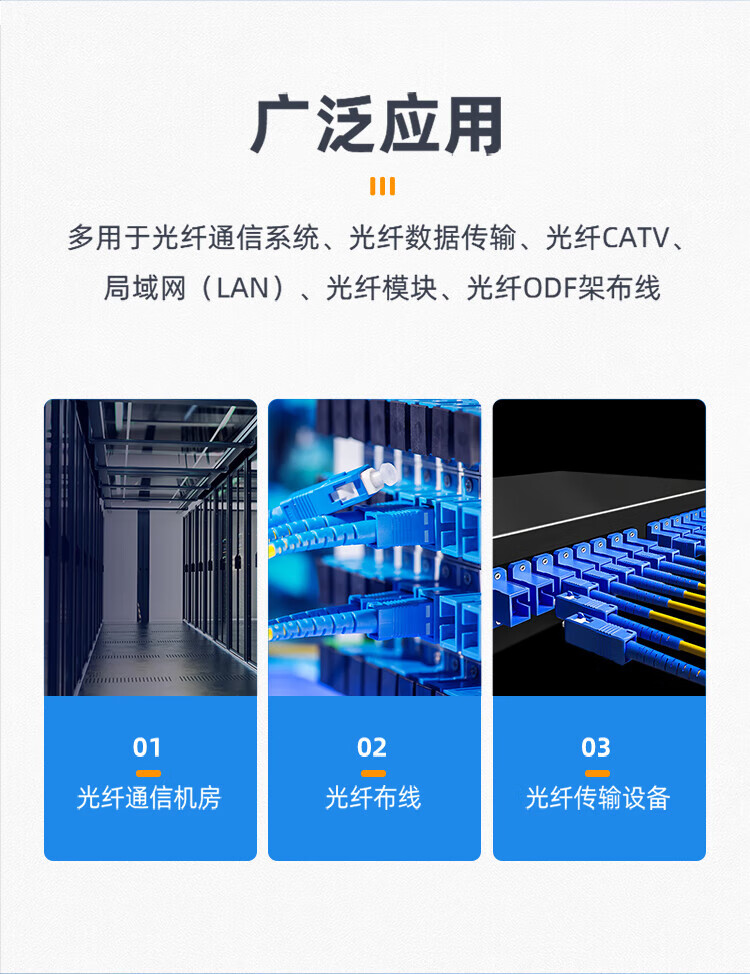 山泽(SAMZHE) 光纤适配器 电信级SC-SC单工 光纤跳线延长对接头耦合器法兰盘 (50个装) GSS-50