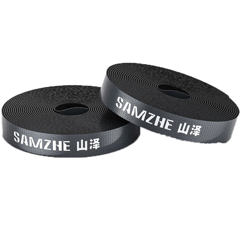 SAMZHE山泽 MST-21 魔术贴 自由裁剪电脑理线带背靠背 10m*12mm 黑色/