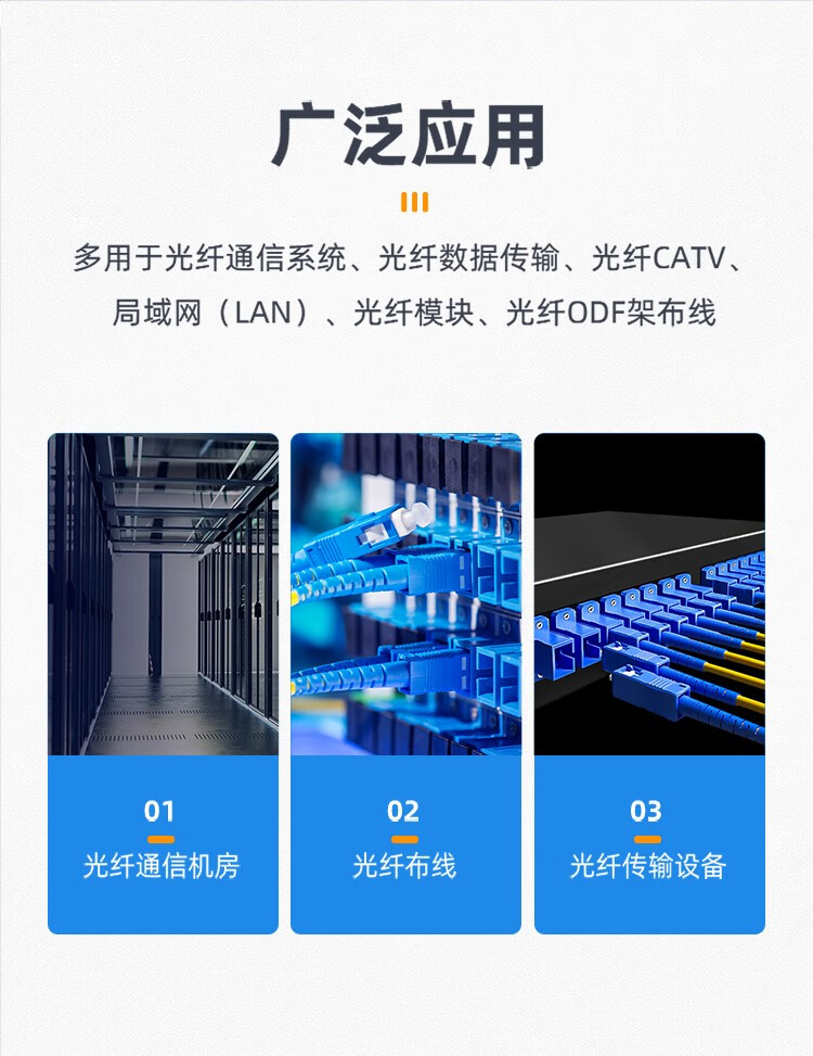 SAMZHE山泽 GLL-10 光纤适配器 LC-LC单工 10个装/