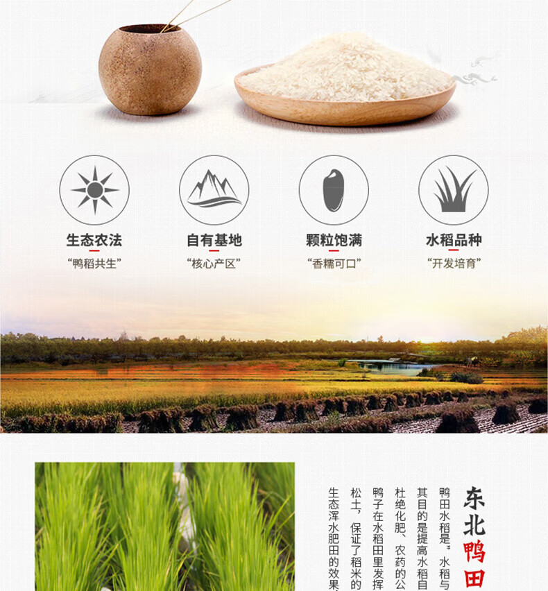 裕道府 东北大米 东北鸭田大米2.5kg